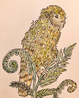 Kakapo (Greeting Card)